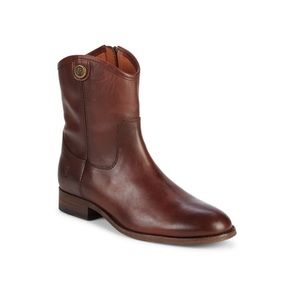 Frye Melissa Button Short Leather Boot